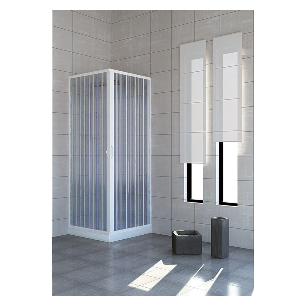 CABINE DE DOUCHE DEUX PORTES 'NILO' 80 x 80 cm - H 185