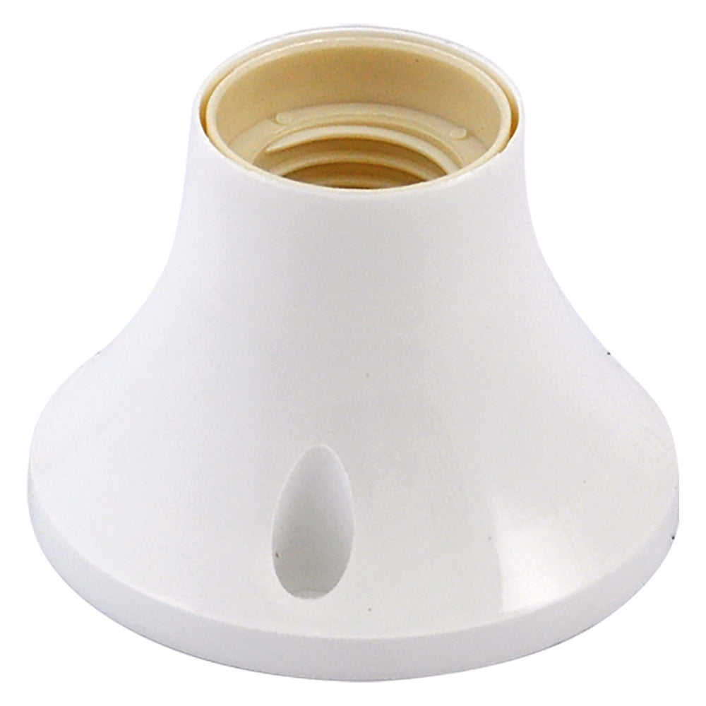 BASE DROITE POUR POINT LUMINEUX max. 60W - couleur blanche