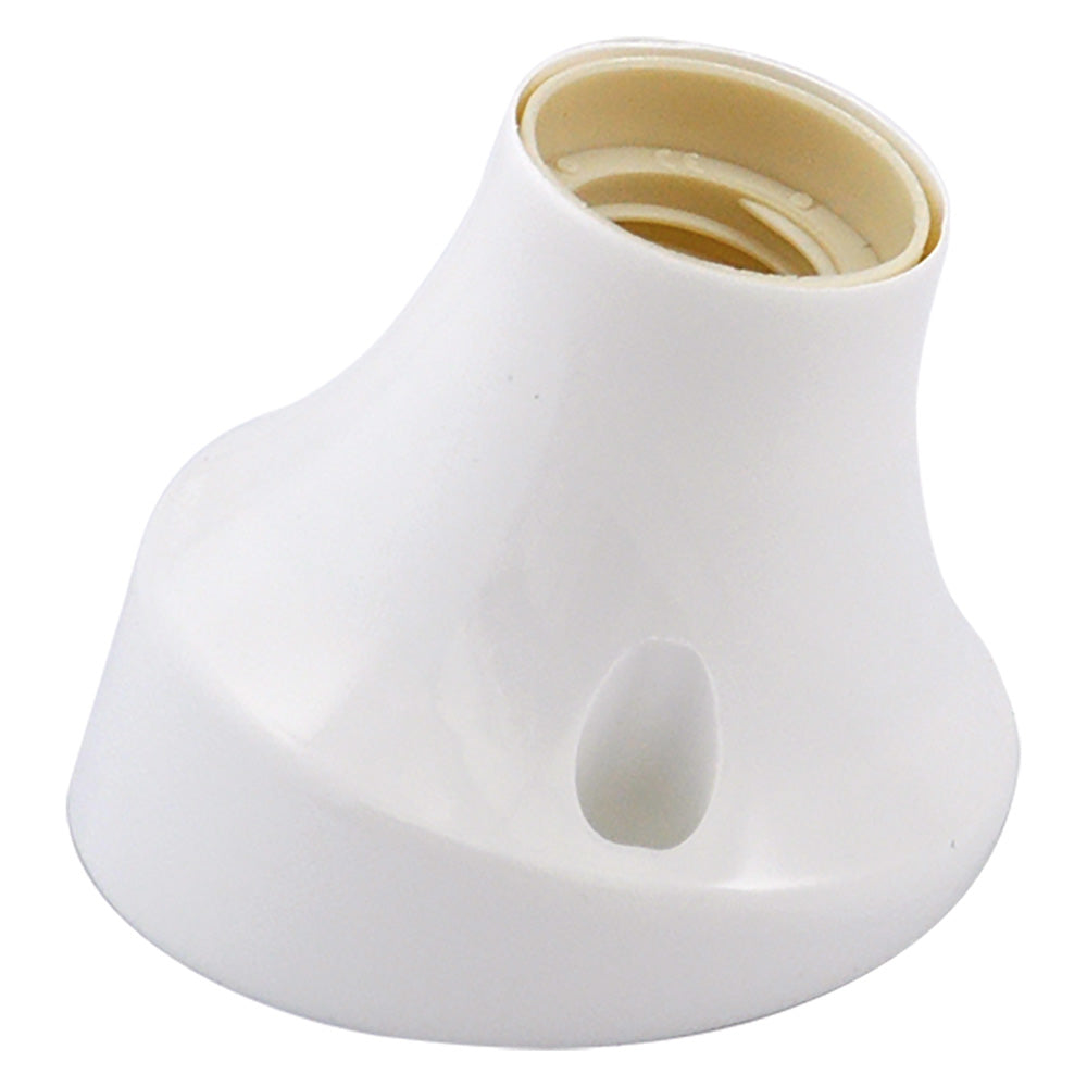 BASE COURBE POUR POINT LUMINEUX max. 60W - couleur blanche