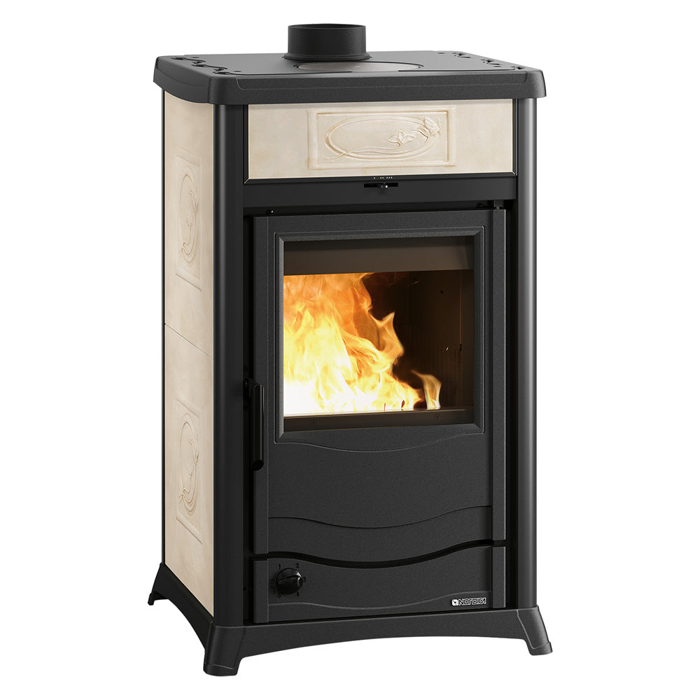 POÊLE À BOIS BOUILLEUR 'TERMOROSSELLA PLUS EVO DSA 4.0 11,1 kW - couleur liberty crème