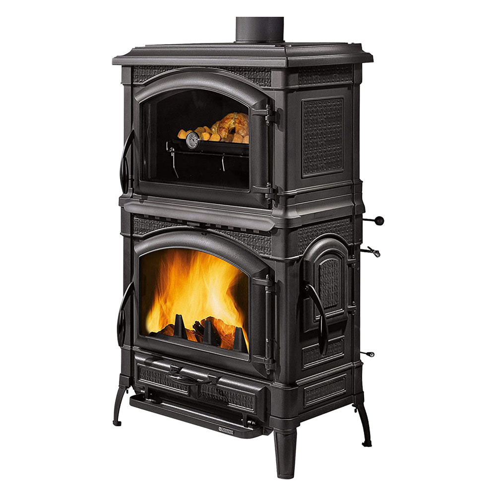 POÊLE À BOIS « ISOTTA FORNO EVO » 9,7 kW - couleur noir anthracite