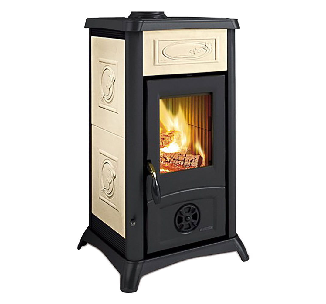 POÊLE À BOIS « GEMMA 5.0 CÉRAMIQUE » 7 kW – coloris liberty crème