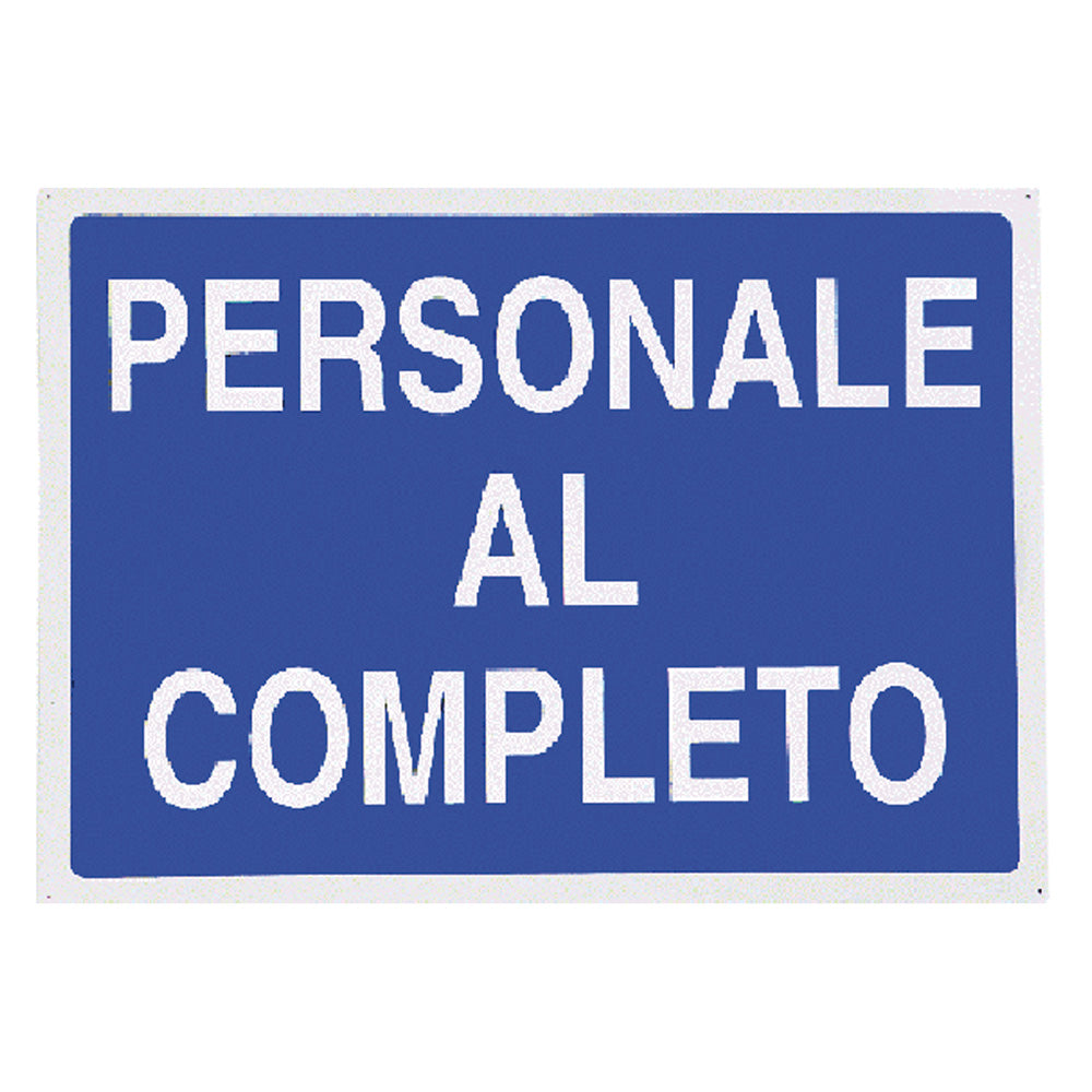 Pancarte « COMPLET » 70 x 50 cm