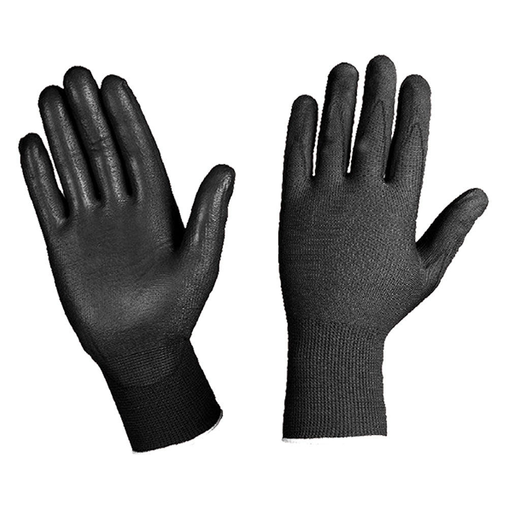 GANTS NYLON/POLYURÉTHANE T. M - couleur noire