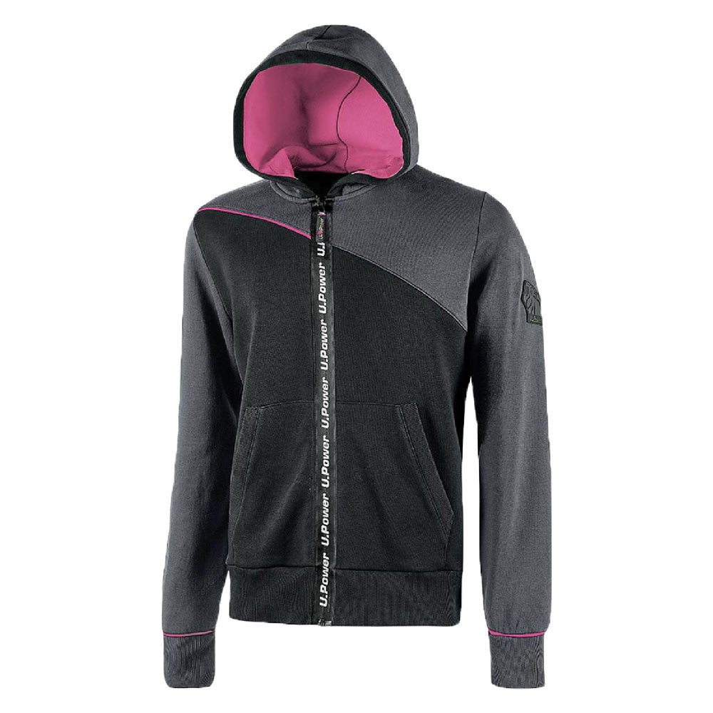 SWEAT DE TRAVAIL 'JUPITER LADY' taille M - gris fuchsia