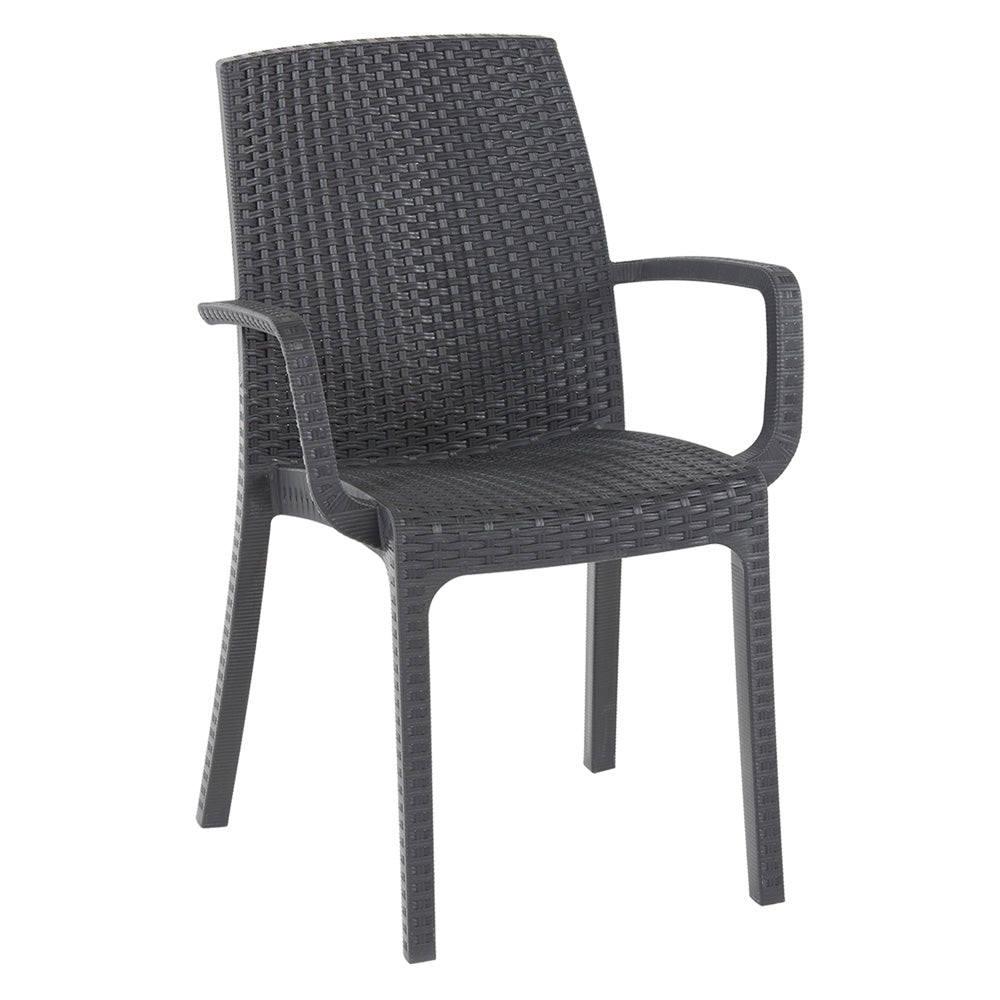 CHAISE EN POLYPROPYLÈNE 'INDIANA' anthracite