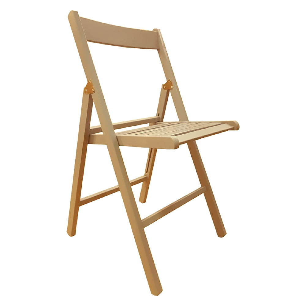 CHAISE PLIANTE BOIS assise 7 lattes - col.naturel