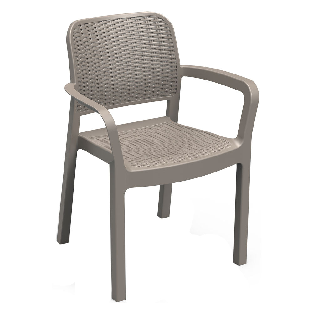CHAISE EN POLYPROPYLÈNE « BELLA » graphite