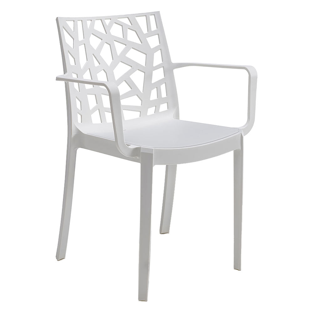 CHAISE EN POLYPROPYLÈNE 'MATRIX ARMCHAIR' blanc
