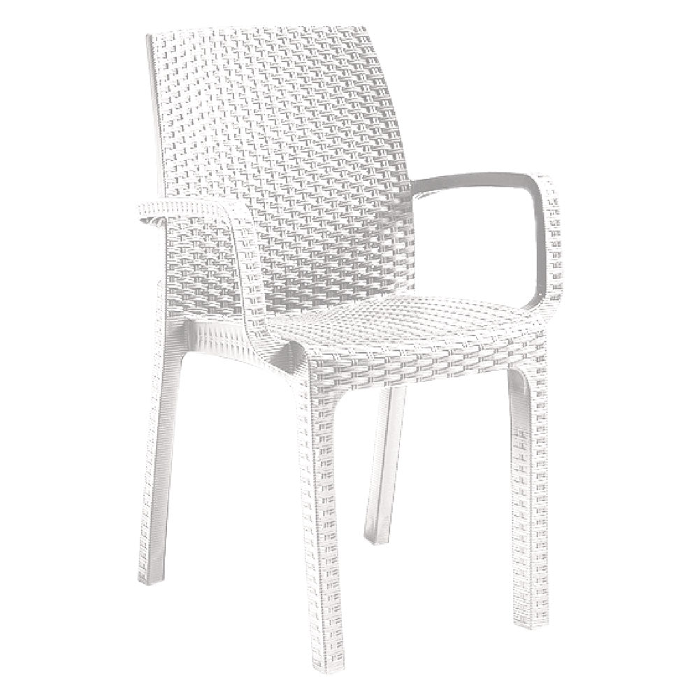 CHAISE EN POLYPROPYLÈNE 'VERONA ARMCHAIR' taupe