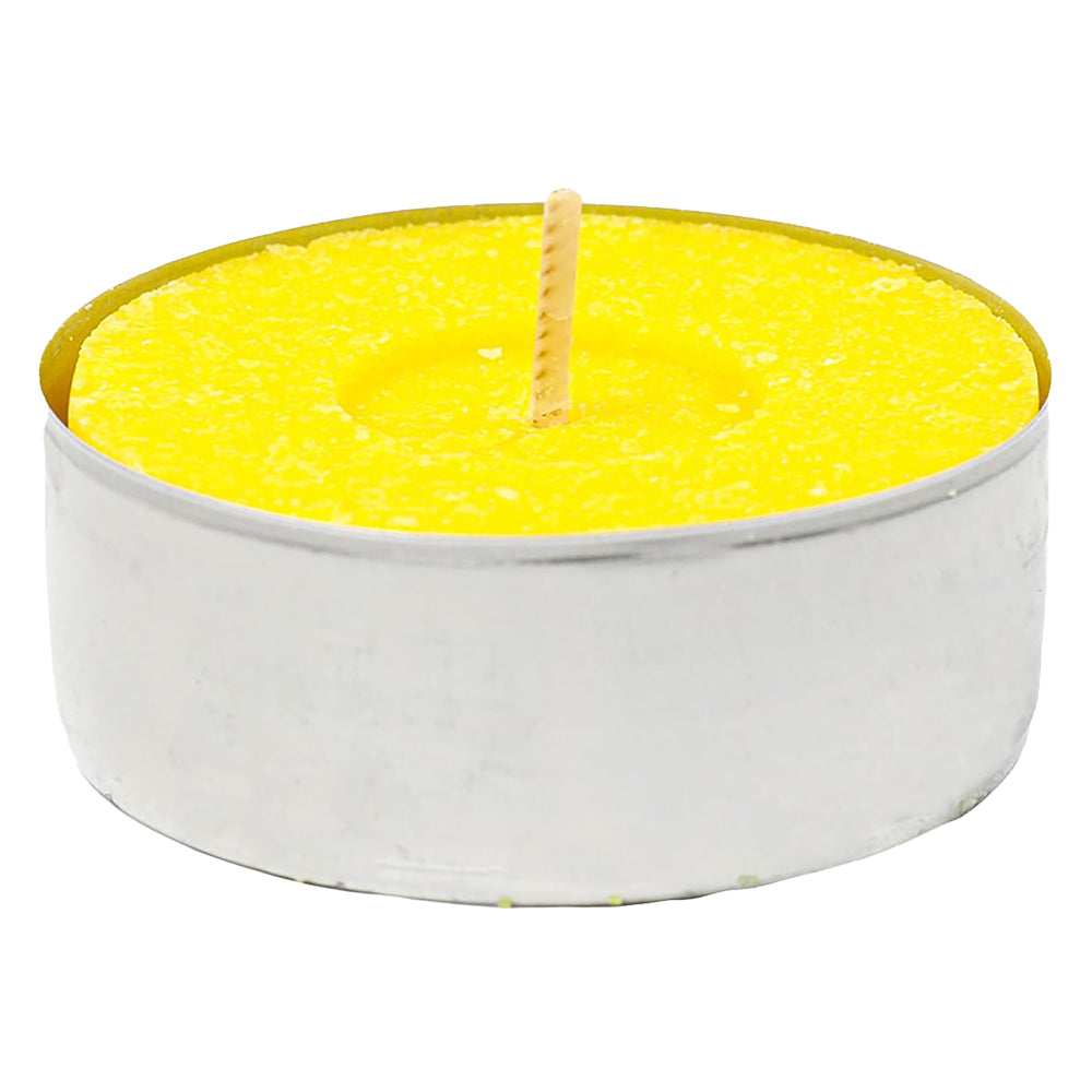 BOUGIE À LA CITRONNELLE « CHAUFFE-PLAT » blister de 10 pièces - ø 3,6 x H 1,7 cm