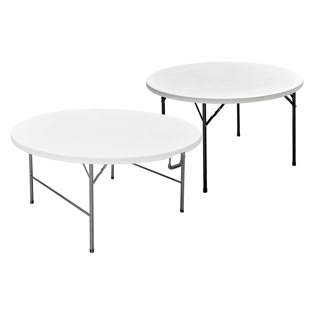 TAVOLO TONDO PIEGHEVOLE 'PARTY' Ø cm 120 x h. 74 - colore bianco