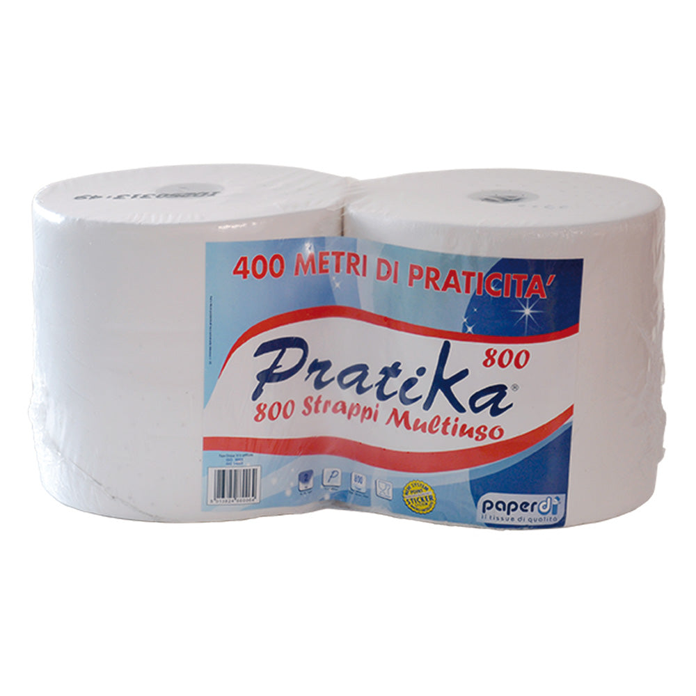 BOBINE PAPIER "PRATIKA 800" environ 1,5 kg par rouleau (prix du rouleau unitaire)