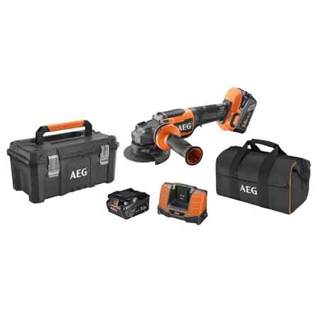 SMERIGLIATRICE ANGOLARE A BATTERIA BRUSHLESS 'BEWS 18-115BLPX2' 18V 5.0Ah