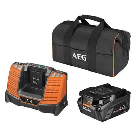 AEG 18V 4.0Ah AKKU- UND LADEGERÄT-SET L1840SHD