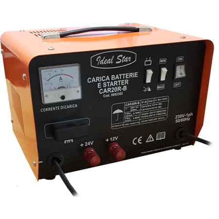 CARICABATTERIA 'CAR 20 R-B' CARDINALE Funzione Starter - Tensione 12/24 V