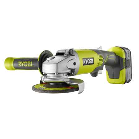 SMERIGLIATRICE ANGOLARE A BATTERIA 'R18AG-140S' RYOBI Ø 115 - 18V 4,0Ah
