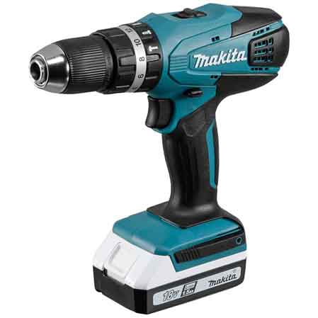 TRAPANO/AVVITATORE CON PERCUSSIONE A BATTERIA 'HP457DWE' MAKITA 18V 1,5Ah
