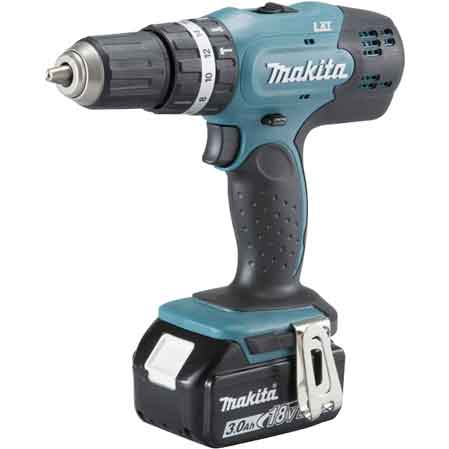TRAPANO/AVVITATORE CON PERCUSSIONE A BATTERIA 'DHP453RFE' MAKITA 18V 3,0Ah