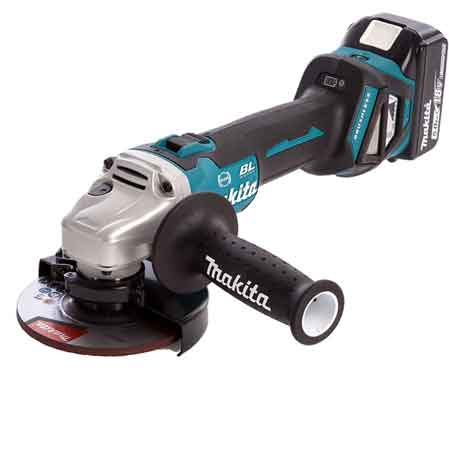 SMERIGLIATRICE ANGOLARE BRUSHLESS A BATTERIA 'DGA513RTJ' MAKITA 18V 5,0Ah