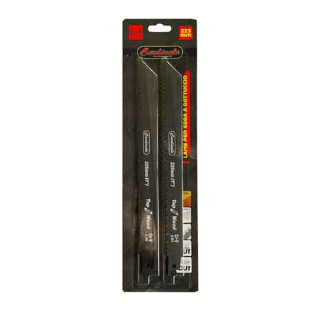 LAMA PER LEGNO DI RICAMBIO PER SEGA DRITTA CARDINALE 150 mm - Confezione 2 pezzi