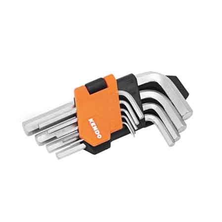 SET CHIAVI MASCHIO ESAGONALI KENDO 9 PEZZI 1,5;2;2,5;3;4;5;6;8;10 mm