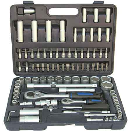 SERIE CHIAVI A BUSSOLA IN VALIGETTA 108 pezzi - 1/4"-1/2"