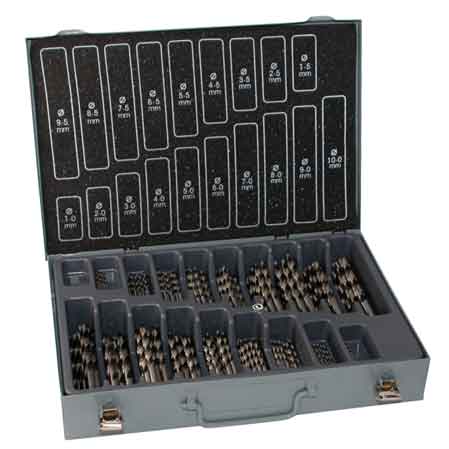 SERIE PUNTE 'FRESATE' PER FERRO ECEF 170 pezzi - 1÷10 mm x 0,50