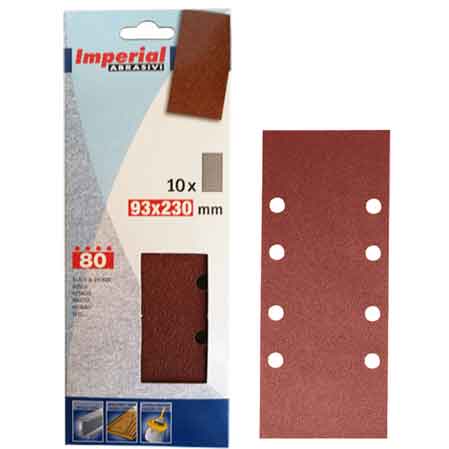 FOGLIO ABRASIVO 93X230 MM Grana 120 - 10 pezzi