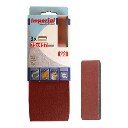 NASTRO ABRASIVO 75X457 MM Grana 40 - 3 pezzi