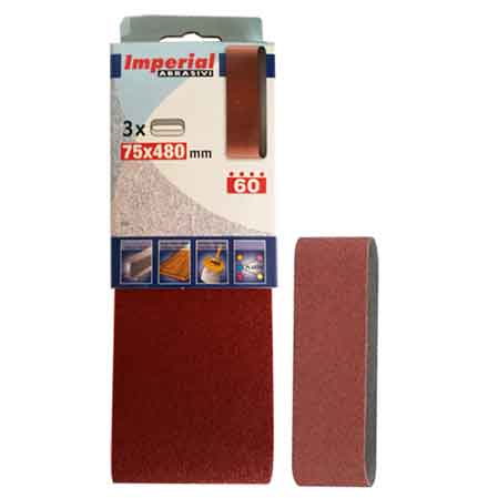 NASTRO ABRASIVO 75X480 MM Grana 120 - 3 pezzi