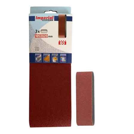 NASTRO ABRASIVO 105X620 MM Grana 120 - 3 pezzi