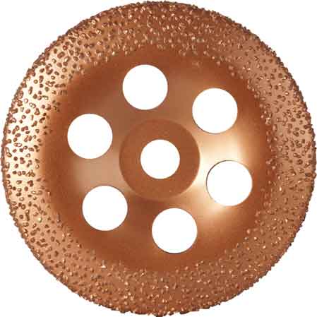 DISCO ABRASIVO 'CARBIDE' Ø 115x22 mm - grana media