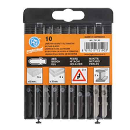 SÄGEBLÄTTERSATZ FÜR STICHSÄGE ANSCHLUSS BOSCH Packung 10 Stück