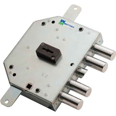 SERRURE DE PORTE BLINDÉE À DOUBLE GORGE ART. 89C755 MOTTURA E60,5 Dte