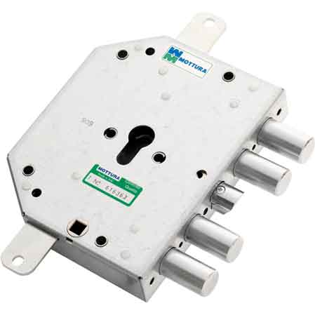 SERRURE PORTES BLINDÉES POUR CYLINDRE EUROPÉEN ART. 89C855 MOTTURA E60,5 GAUCHE