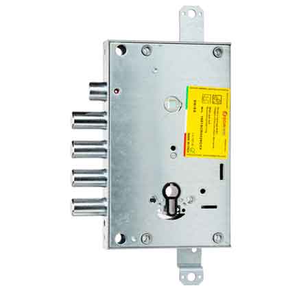 SERRURE POUR PORTES BLINDÉES CYLINDRE EUROPÉEN « 1651 » SECUREMME E64 - Entraxe des pistons 37 mm