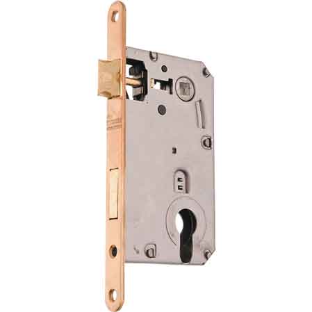 SERRURE POUR PORTES EN BOIS « PATENT YALE » BONAITI E50 - Laiton poli