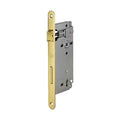 SERRATURA PER PORTE IN LEGNO PATENT GRANDE BORDO TONDO 'MOD. 590' AGB E50 - Cromata opaca