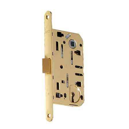 SERRURES POUR PORTES EN BOIS « MEDIANA EVOLUTION » AGB E50 - Laitonné