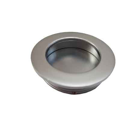 POIGNÉE ENCASTRÉE POUR PORTES COULISSANTES RONDE Ø 40 mm - Chrome mat