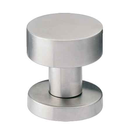POMOLO FISSO INOX 'PIANO' Ø 52 mm - Colore Inox satinato