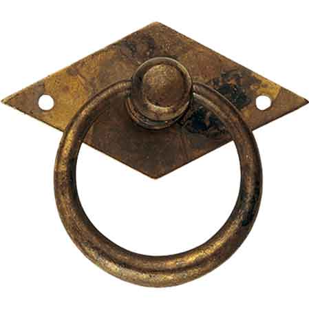 POIGNÉE DE MEUBLE « 12230 » 50x44 mm - Laiton vieilli