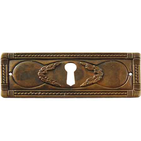 BOUCHETTE MEUBLE '5038/A3' HORIZONTAL 96x34 mm - Patiné ancien