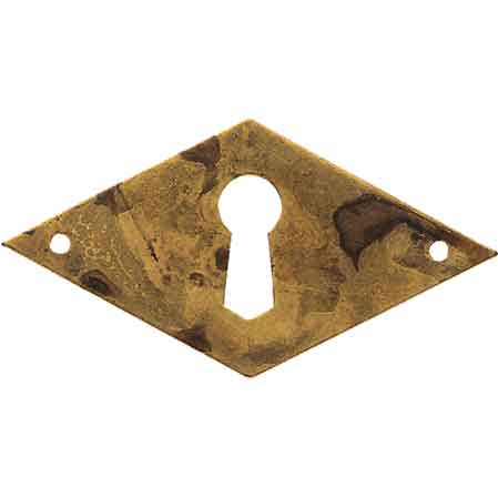 MÖBELSCHILD '30667' HORIZONTAL 49x25 mm - Antikmessing