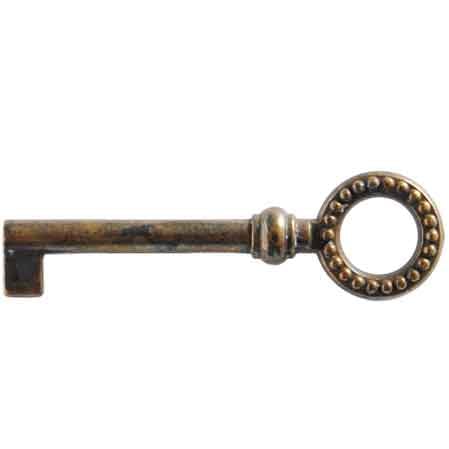 CHIAVE PER MOBILI '7003' 22x74 mm - Patinato antico