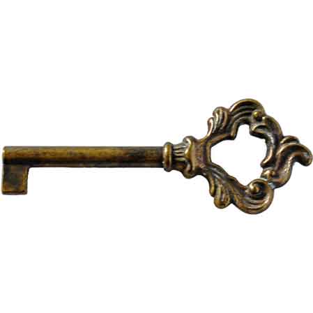 CHIAVE PER MOBILI '7009' 31x81 mm - Patinato antico