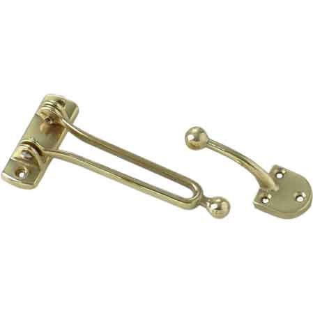 SICHERHEITSTÜRVERRIEGELUNG 130x65 mm - Messing poliert
