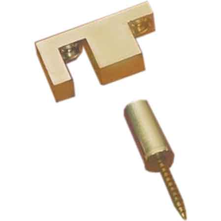 CRICCHETTO FERMAPORTE 20x10 mm - Ottone bronzato