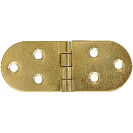 Charnière à fiche invisible 80x30 mm sans arrêt - Laitonné
